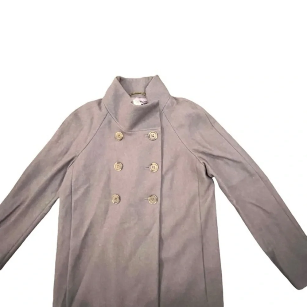 J Crew Jacket Peacoat Women’s Double Breasted Wool Coat Classic Gray Preppy Sz 2 - Picture 2 of 14